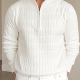 Liam | Klassischer Strickpullover mit Reißverschluss – Eleganter & Warmer Winterstil