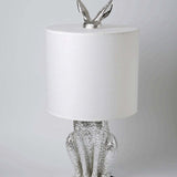 Goldene Kaninchen Tischlampe – Originelle Designer-Leuchte mit Schirm