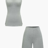 Athena | Elegantes Zweiteiler-Set mit Bustier-Top & Shorts