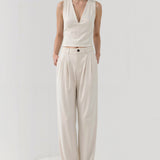 Elegante Damenhose mit Bundfalte
