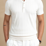 Elegantes Herren-Polohemd in Weiß – Minimalistisch und Zeitlos