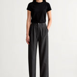 Klassische Wide-Leg Hose mit hohem Bund für stilvolle Outfits