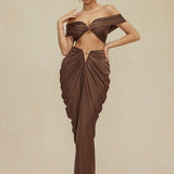 Desiree | Elegantes Off-Shoulder-Set mit Drapierung