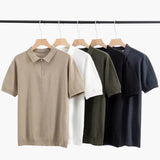 Brooks | kurze Ärmel Männer halb Reißverschluss stricken Poloshirt