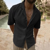Luca | Offenes Strickhemd mit Retro-Vibes & modernem Flair