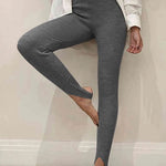 Clara | Gerippte Mid-Waist-Leggings – Komfort und Stil für Jeden Tag Zendoo.de
