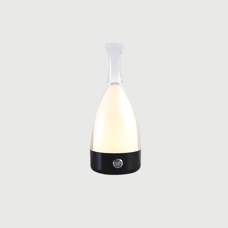LED Tischlampe in Flaschenform – Wiederaufladbare Designleuchte