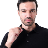 Bennett | Luxuriöser Herren Kaschmirpullover mit Polokragen & Knopfleiste