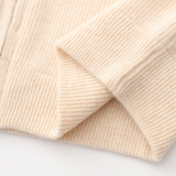 Wesley | Rippenstrick Reißverschluss Kaschmir Strickjacke für Männer