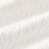 Eleganter Zopfstrickpullover mit Reißverschluss
