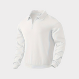 Herren Pullover mit Stehkragen und halbem Reißverschluss – Stilvoll & Modern