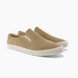 Jacob | Stylischer Espadrille Herren-Slip-On aus Wildleder mit Bastsohle