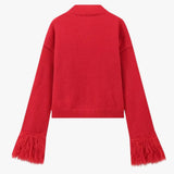 Manon | Strickjacke mit Knöpfen und Federärmeln
