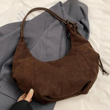 Amalia | Wildleder Boho-Chic Hobo Tasche mit verspieltem Charme