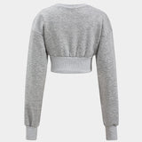 Celine | Stylisches Sweat-Zweiteiler-Set mit Cropped-Pullover & Skaterrock