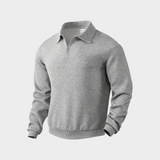 Herren Pullover mit Stehkragen und halbem Reißverschluss – Stilvoll & Modern