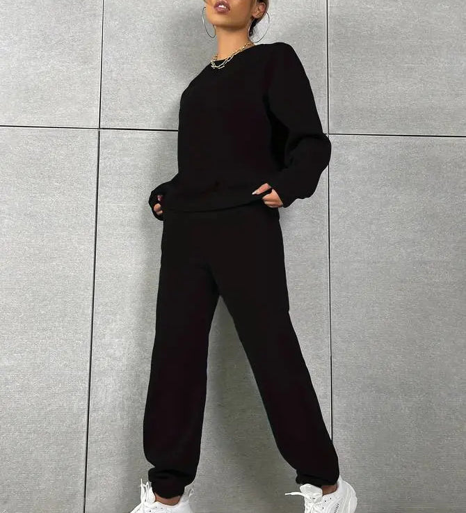Lea | Trendy Chic Training Anzug [Pullover+Hosen] Zendoo.de