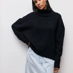 Xandra | Gestrickter Pullover Mit Langem Hals Zendoo.de