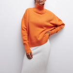 Xandra | Gestrickter Pullover Mit Langem Hals Zendoo.de
