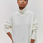 Xandra | Gestrickter Pullover Mit Langem Hals Zendoo.de