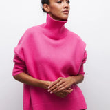 Xandra | Gestrickter Pullover Mit Langem Hals Zendoo.de