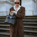 Ella | Wildleder Trenchcoat Zendoo.de
