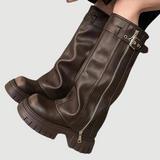 Lune | Kniehohe Plateau-Stiefel