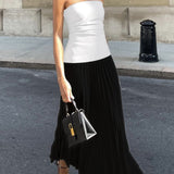 Elise | Stilvolles Bustier-Top & Fließender Maxi-Rock für einen edlen Look