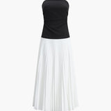 Elise | Stilvolles Bustier-Top & Fließender Maxi-Rock für einen edlen Look
