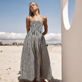 Miriam | Elegantes Sommerkleid mit Streifenmuster & Smock-Top