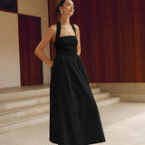 Charlotte | A-Linien Halterneck Maxikleid – Sommerliche Raffinesse