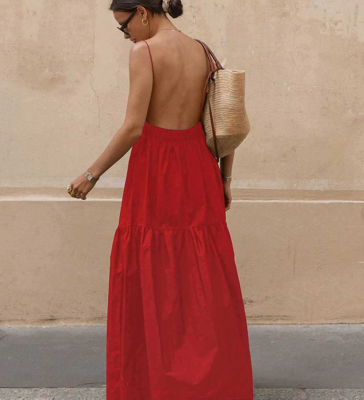 Lou | Lässiges Rückenfreies Sommerkleid mit Dekolleté