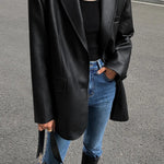 Sarah | Lederblazer mit Taschen und Detail Zendoo.de