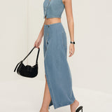 Diana | Denim-Zweiteiler – Lässiger Chic mit femininer Eleganz