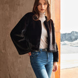 Elegante Kurzjacke aus Kunstfell – Stilvoll & Vielseitig