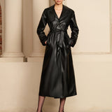 Manon | Eleganter Leder-Trenchcoat – Luxus trifft auf zeitlose Eleganz