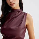 Marousha | Kunstleder Tanktop