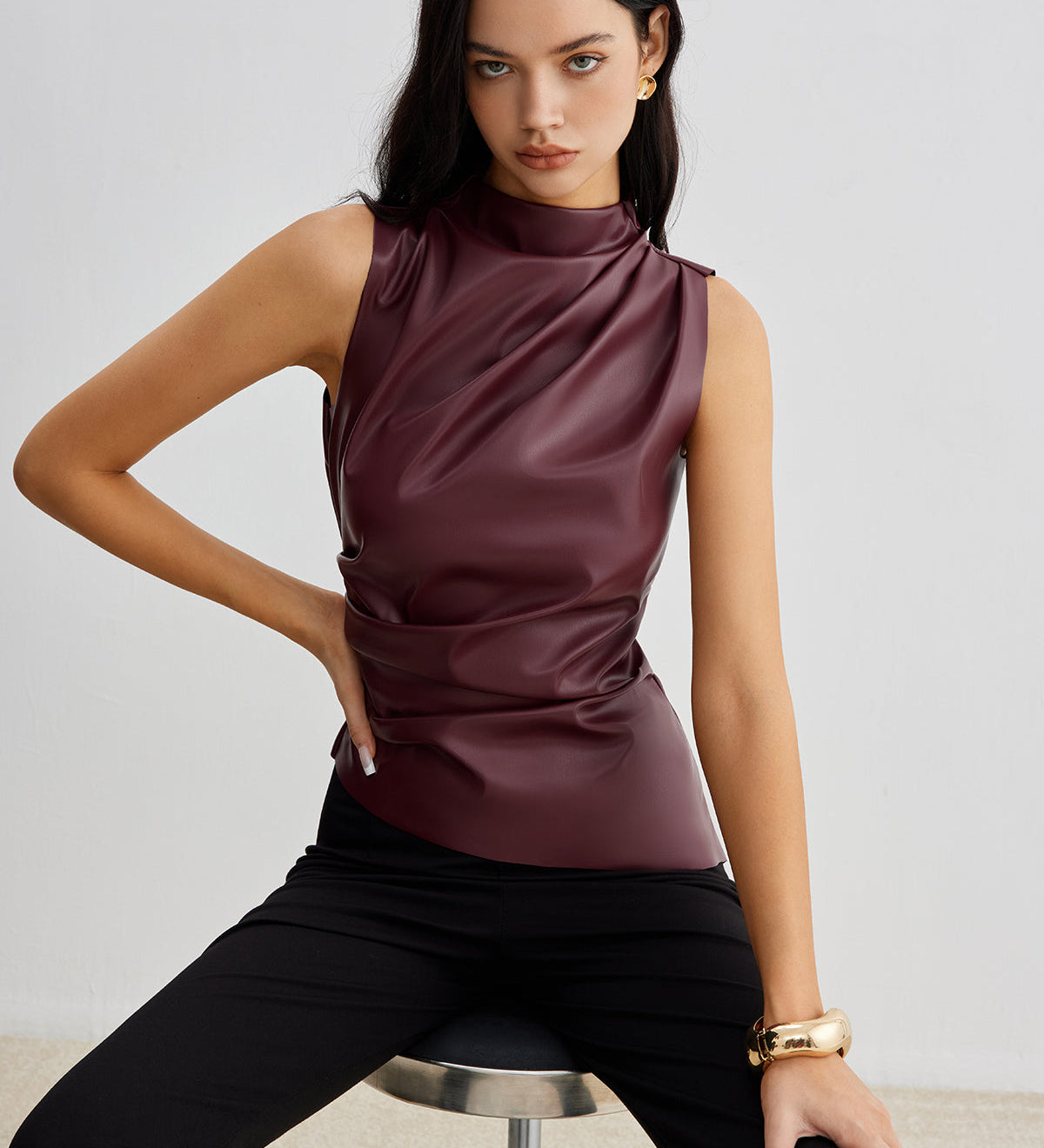 Marousha | Kunstleder Tanktop