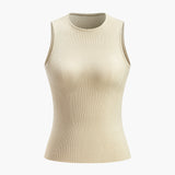 Marie | Ärmelloses Bodycon Rippenstrick Tank Top