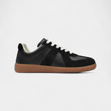 Herren-Retro-Ledersneaker – Wildleder & Gummisohle