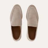 Eleganter Beige Herren Loafer aus Echtem Wildleder