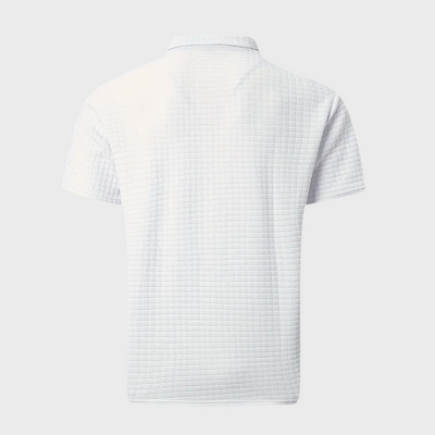 Liam | Waffelstrick-Poloshirt mit auffälliger Kontrastfarbe