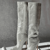Chloé | Luxuriöse Overknee-Stiefel mit Strassdetails - Zendoo.de