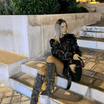 Chloé | Luxuriöse Overknee-Stiefel mit Strassdetails - Zendoo.de