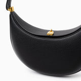 Fay | Kleine strukturierte Damenhandtasche aus echtem Leder mit Drehverschluss & Top-Handle