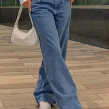 Low Waist Baggy Jeans – Blaue 90er-Jahre Jeans mit weiter Passform