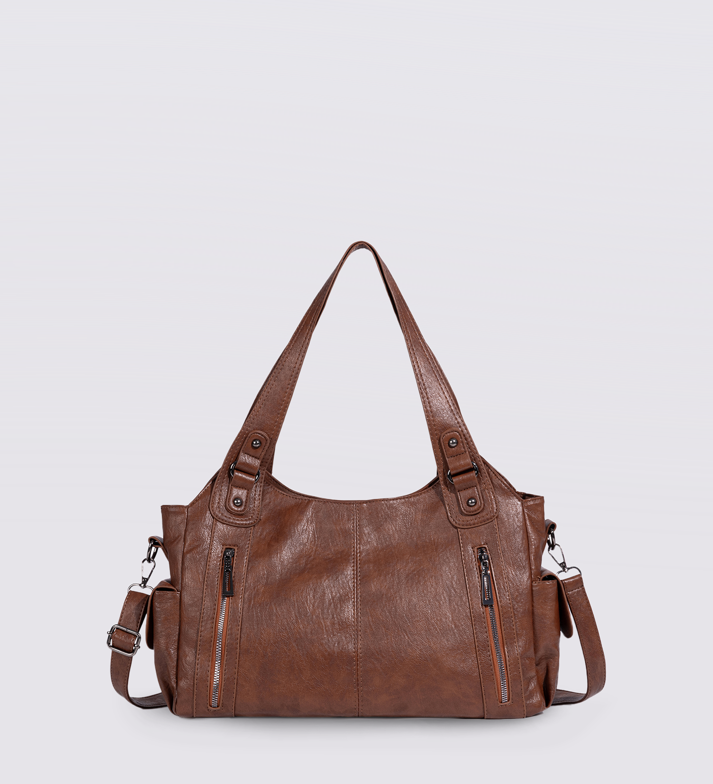 City-Handtasche mit Crossbody-Option und praktischen Fächern