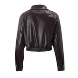 Gercy | Übergroße Kunstlederjacke Zendoo.de