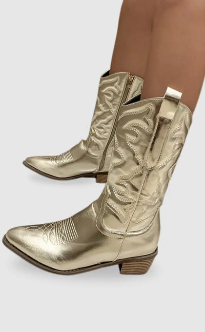 Geneva | Elegante Cowboy-Stiefel aus Metall Zendoo.de