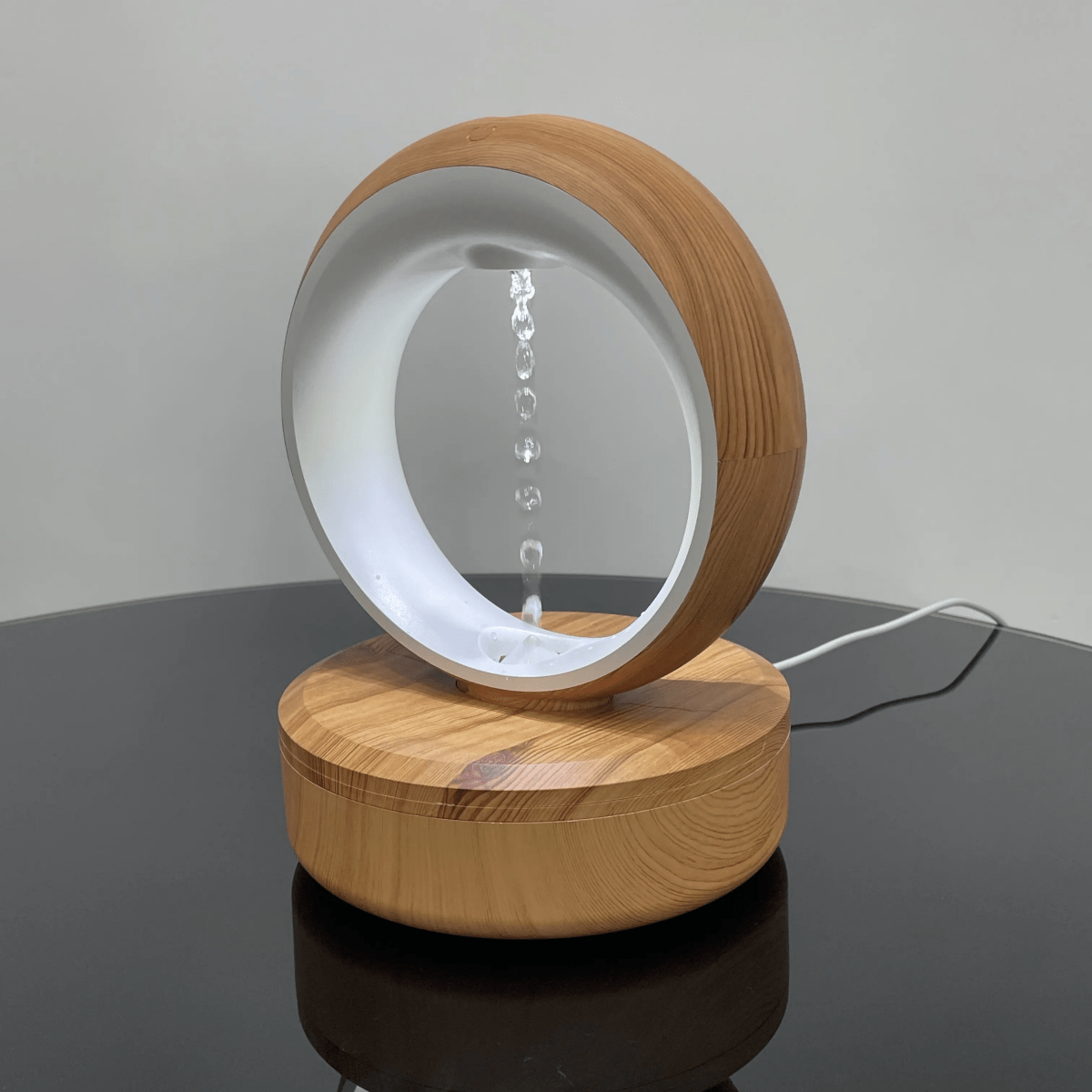 Design-Luftbefeuchter mit LED & Schwebetropfen-Effekt – Touch Control & Flüsterleise